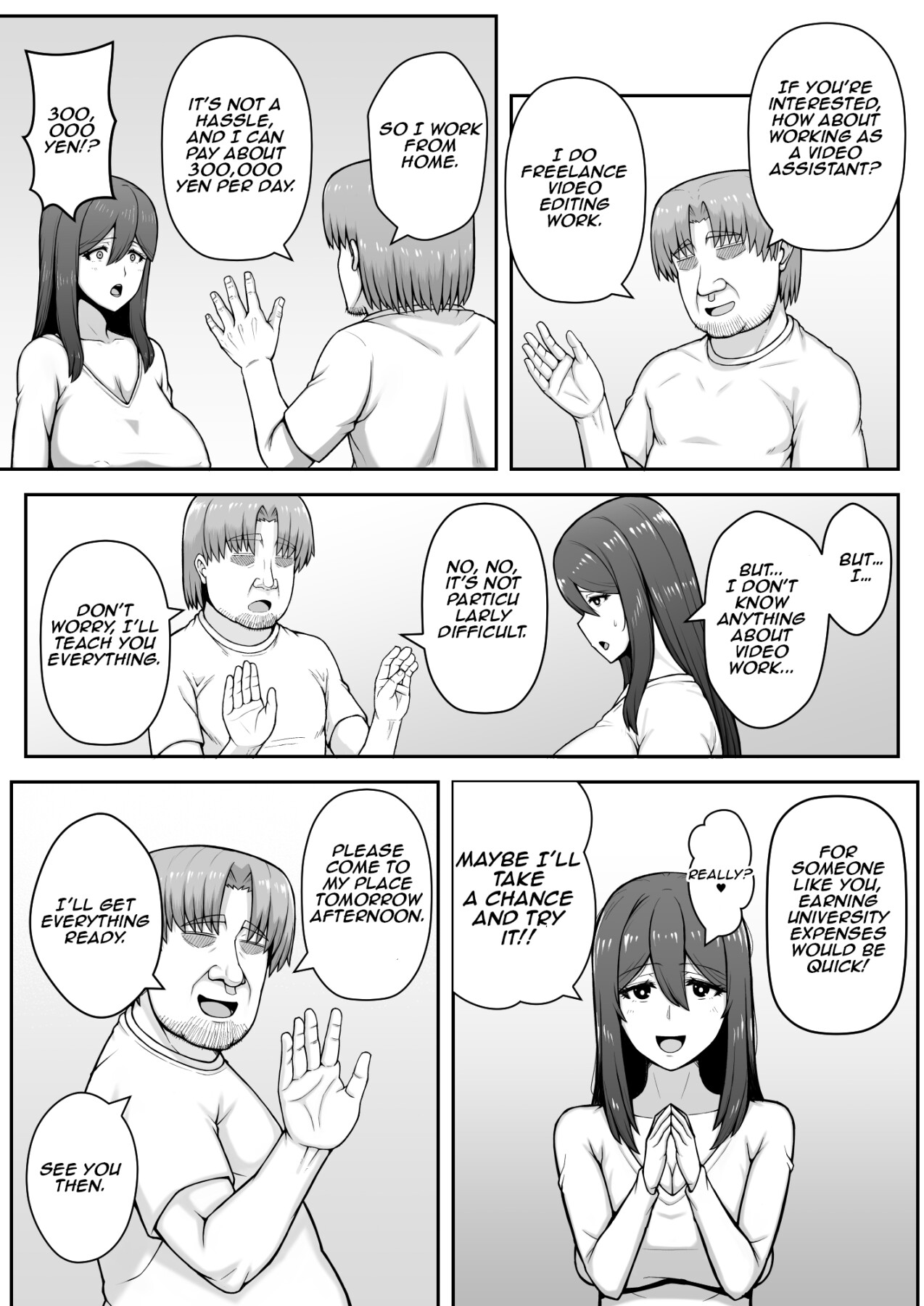 Hentai Manga Comic-She was a lewd housewife who falls into depravity for money-Read-6